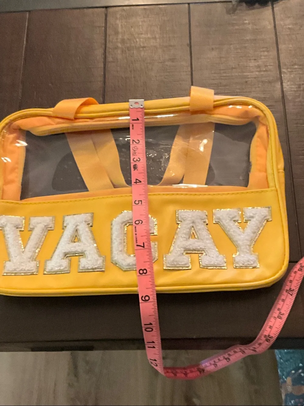 Yellow Clear VACAY Travel Tote - Picture 4 of 5